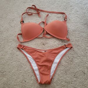 PINK 2 Piece Swimsuit Orange XL/XXL